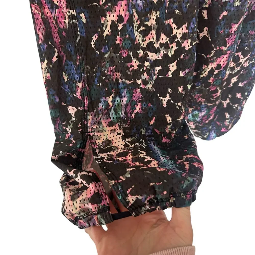 Lululemon Om Pant Floral Sport Black Multi Sz S